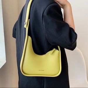 Trendy lemon shoulder bag + extension strap